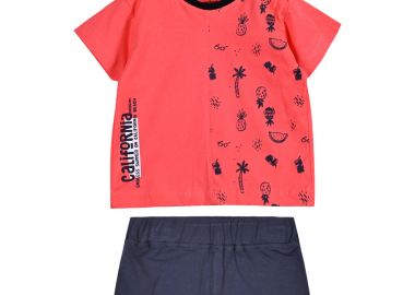 Σετ μπλούζα με βερμούδα για βρεφικό αγόρι (0 - 18μηνών) | ΜΑΡΕΝ - Energiers - 